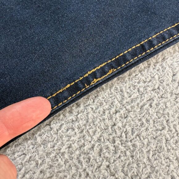 True Religion Ricky Jeans 33x33 Big T Relaxed Straight Flap Pocket Blue Denim - Picture 13 of 14